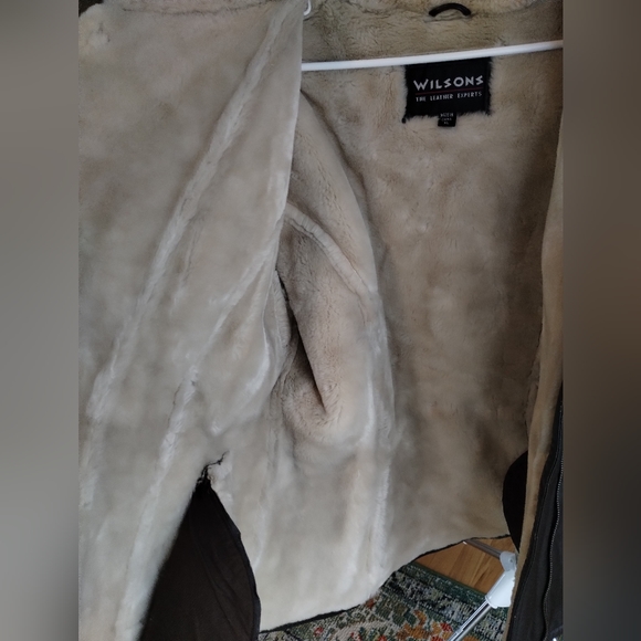 Vintage Wilsons Leather jacket with faux fur lining and hood - Picture 5 of 15